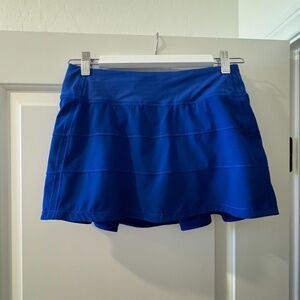 Lululemon Womens Pace Rival Mid-Rise Skirt - Size 4 - Blue